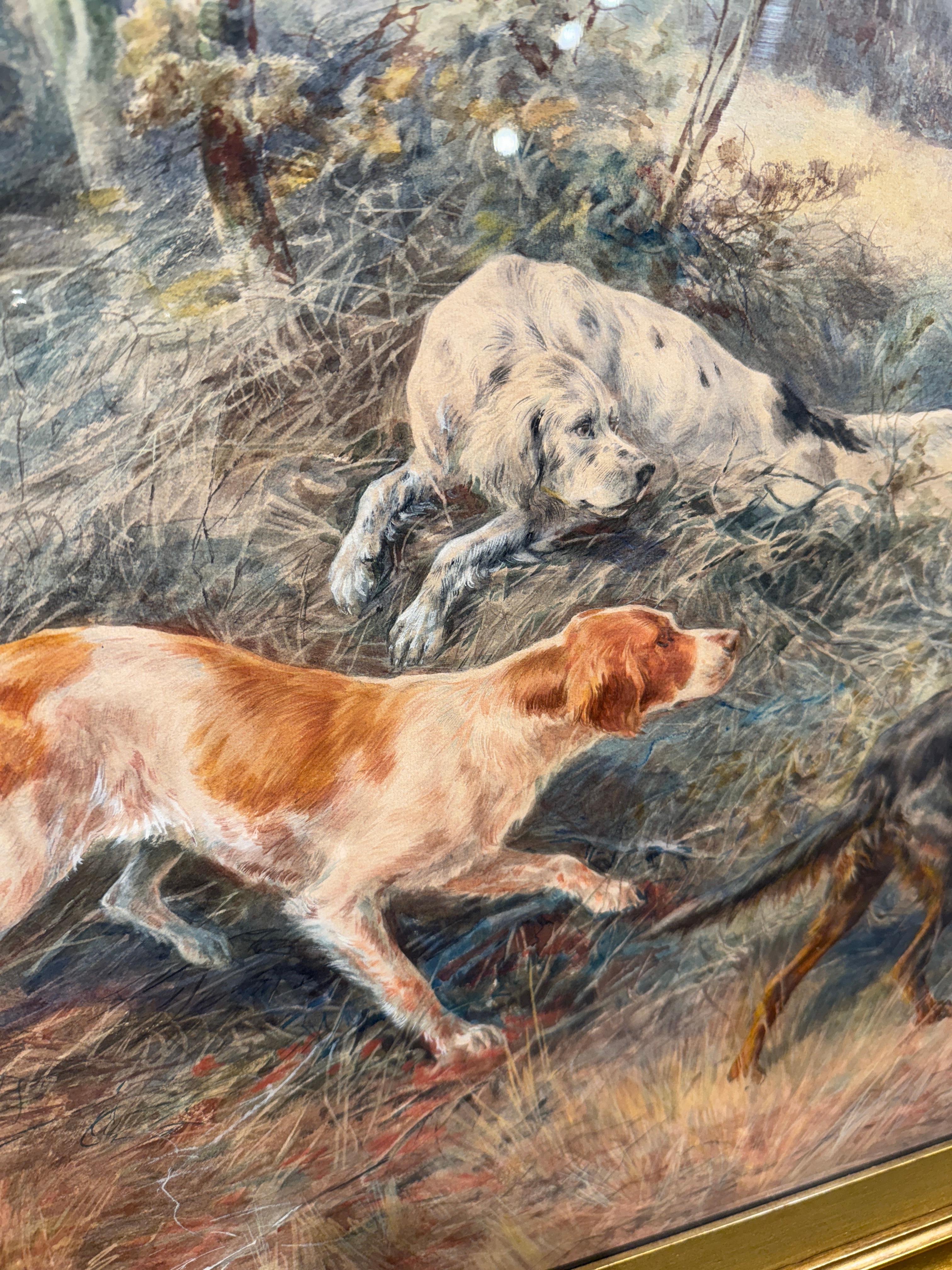 Tres Colocadores en Punto
Edmund Henry Osthaus (alemán, 1858-1928)
Acuarela sobre papel
Firmado abajo a la derecha
18 x 27 pulgadas
24,5 x 33,5 pulgadas con marco

Nacido en Hildesheim (Alemania), Edmund Osthaus estudió en la Royal Academy of Arts