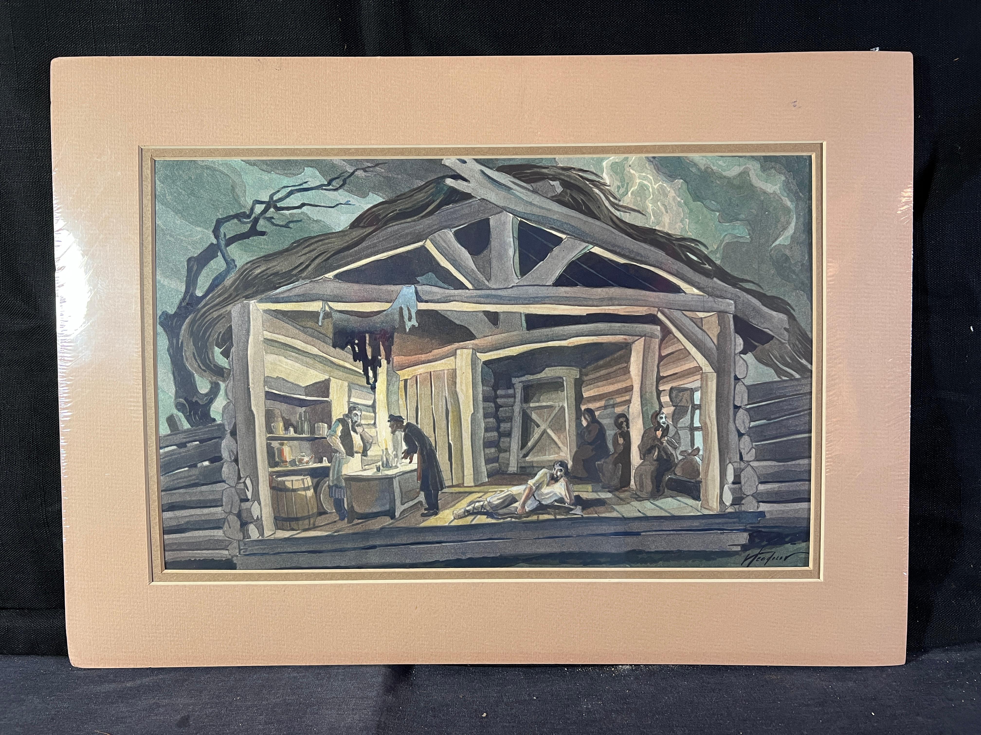 1930s Cabin Scene - Art by Victor Feodorov