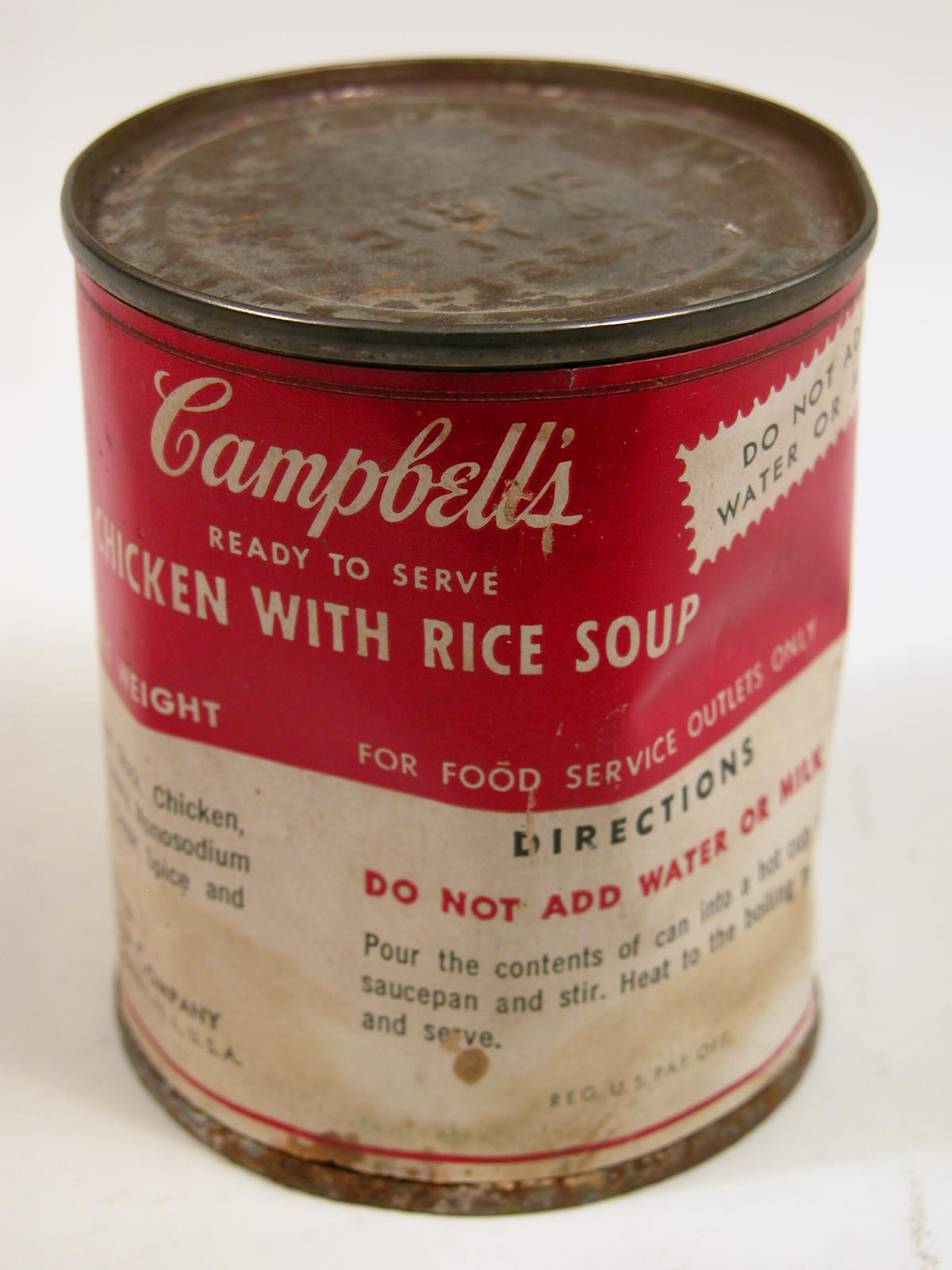 Vintage Signed Campbell's Soup Can from 1964 Bianchini Gallery Exhibition - Pop Art Art by Andy Warhol