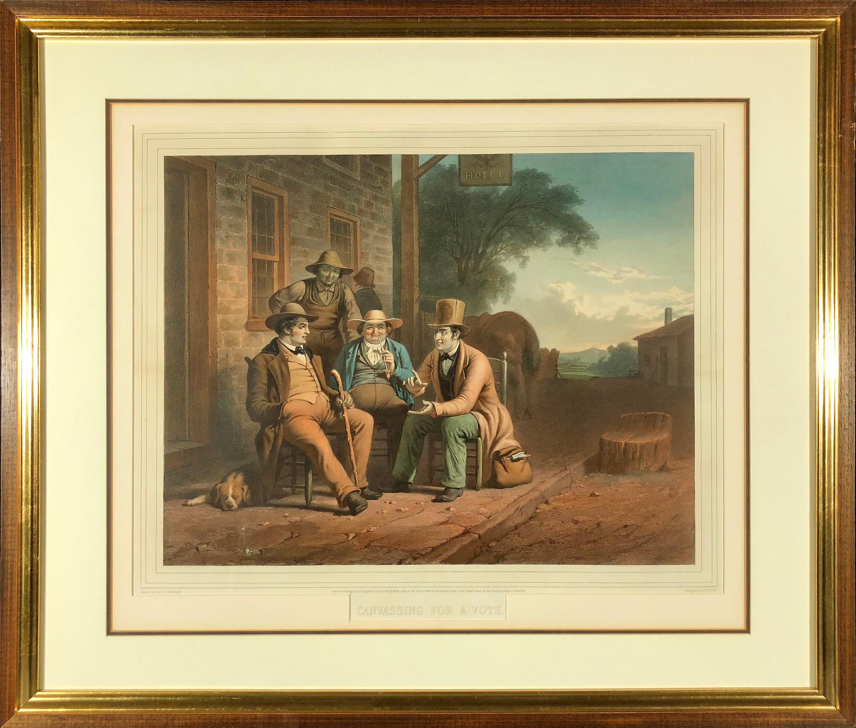 Canvassing for a Vote - Print by George Caleb Bingham