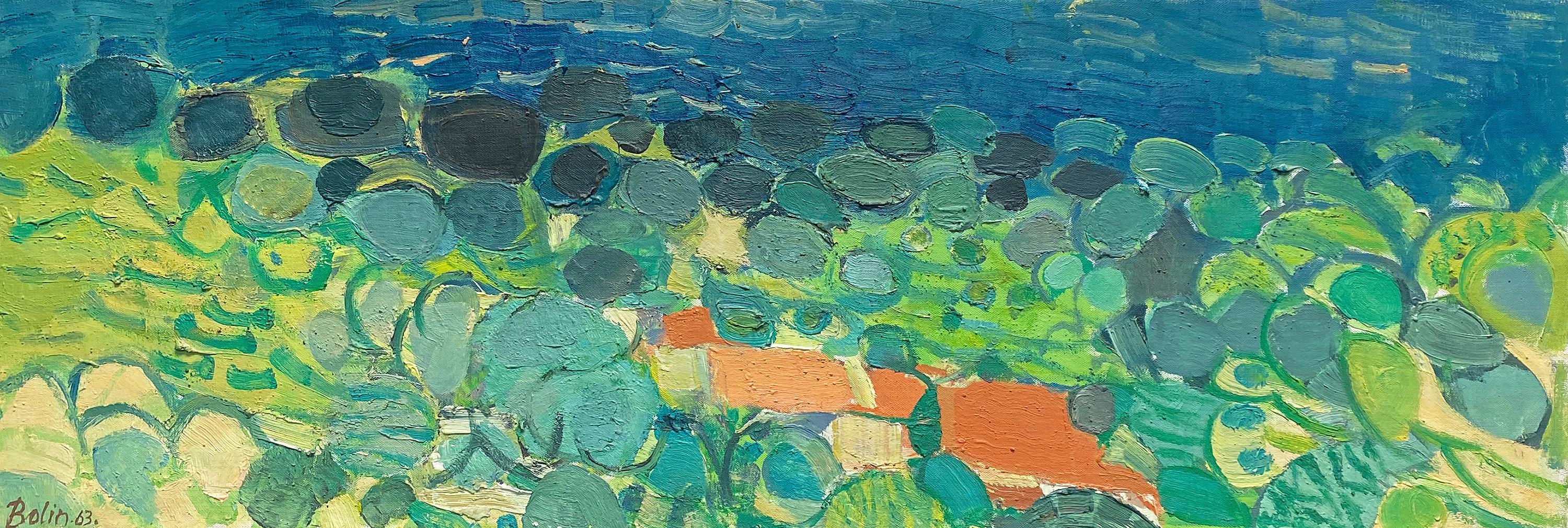 Gustave Bolin Landscape Painting - Pampelonne I (Ramatuelle St. Tropez, France)