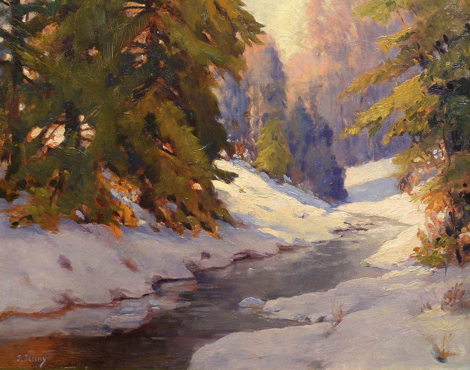 Joseph Jenny Landscape Painting - Winter Stream
