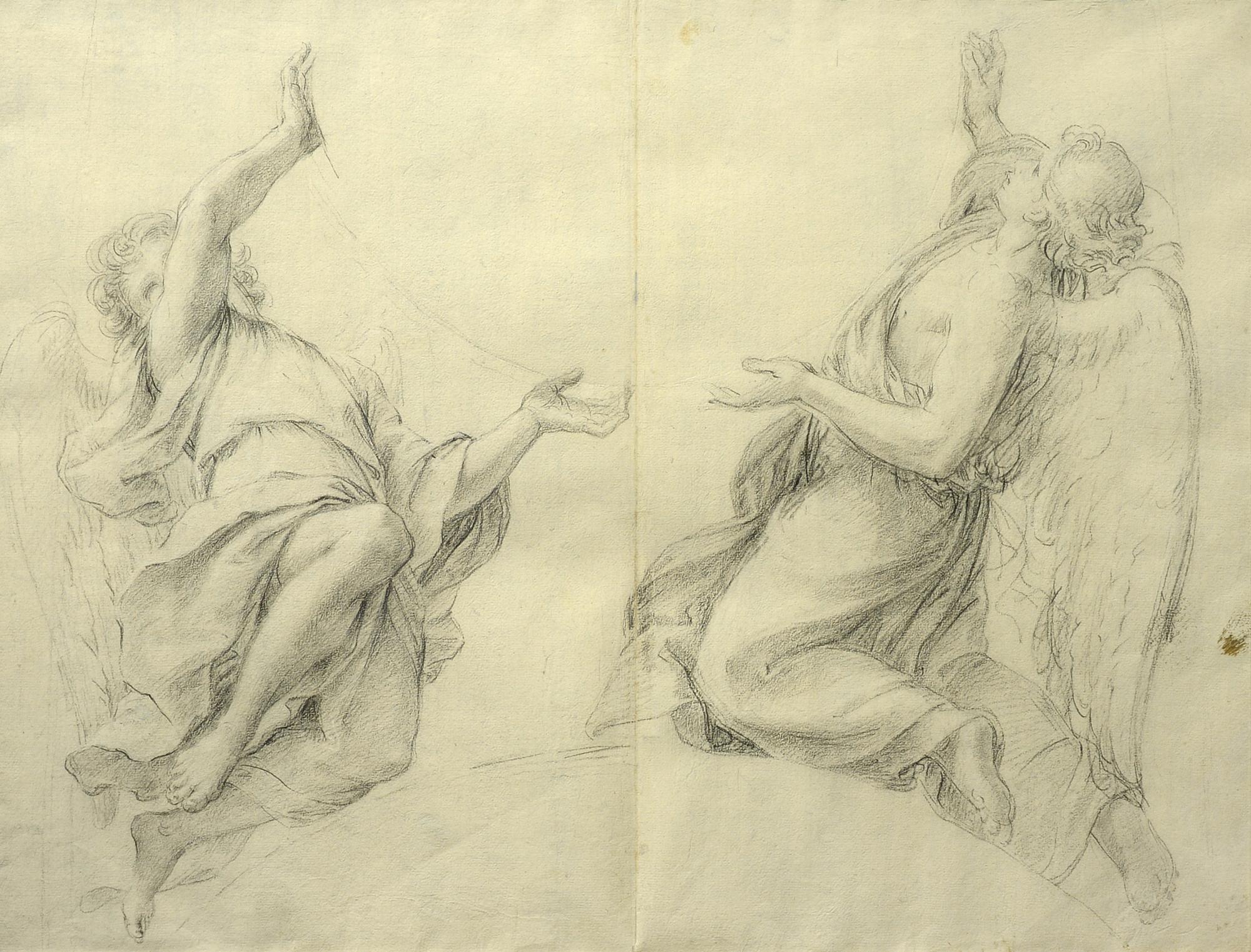 Study for Cupola, St Peter's, Rome, Giacomo Zoboli, Rococo, graphite on paper
