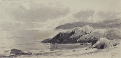 Silvery Day, Marine, Seascape, Landscape, Watercolor, American