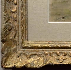 In giardino, Figurativo, Ombrelloni, Acquerello, Gouache, Dalla proprietà dell'artista