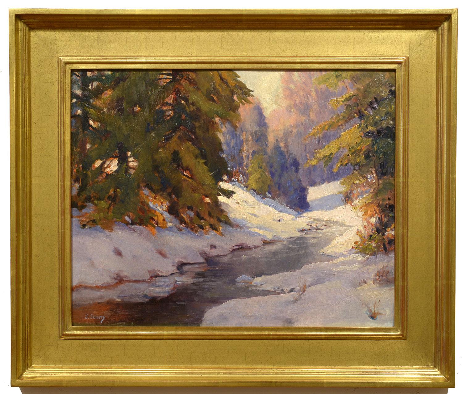 Winter Stream - Painting by Joseph Jenny