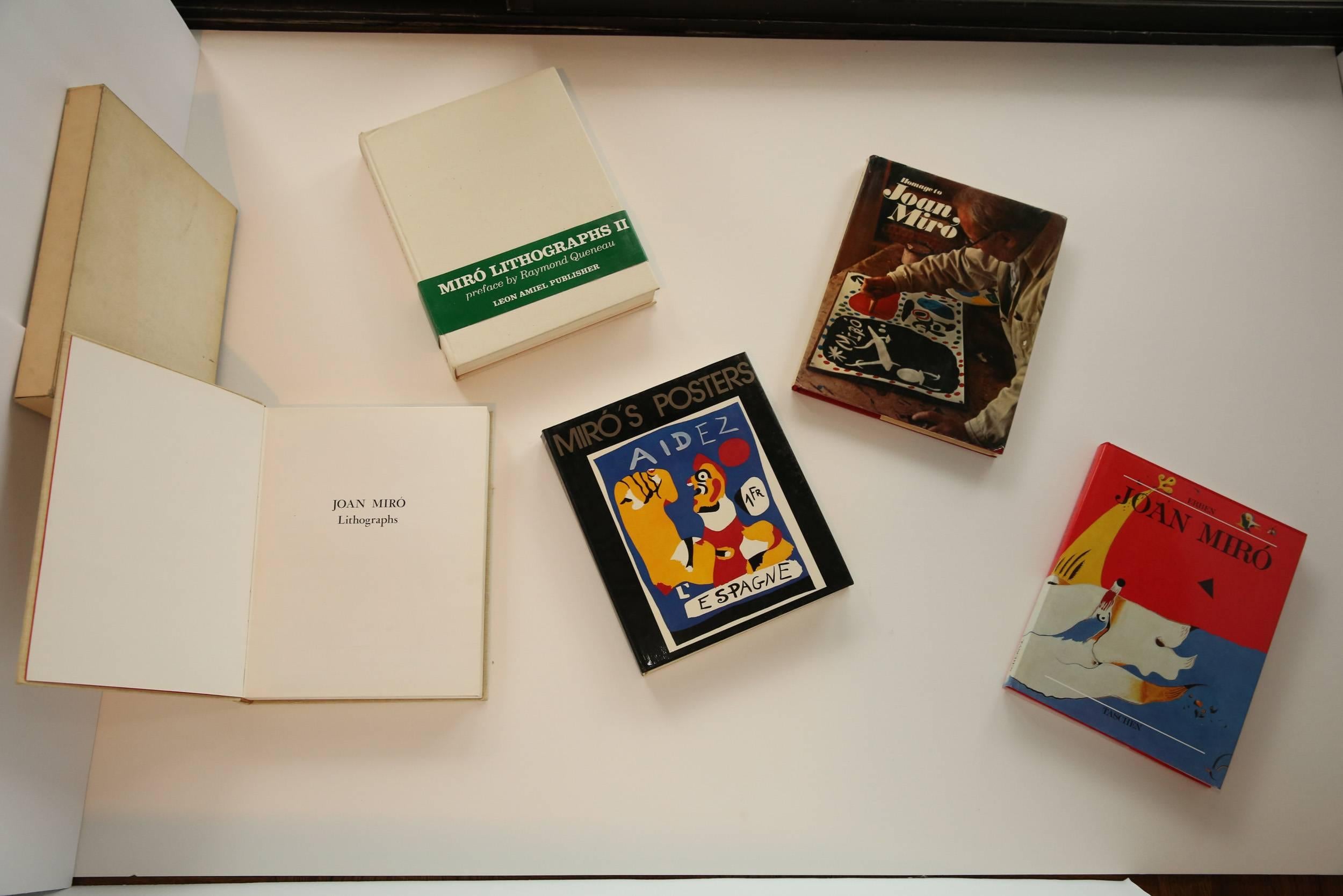 Joan Miró (Kollektion von 5 Büchern aus den Jahren 1972-1988) 2