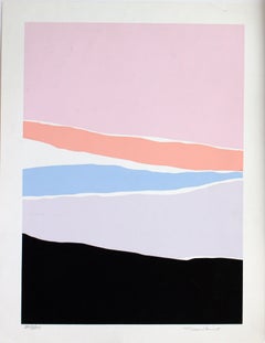 Untitled: Lavender, Blue & Pink Serigraph (Edition 303/350)