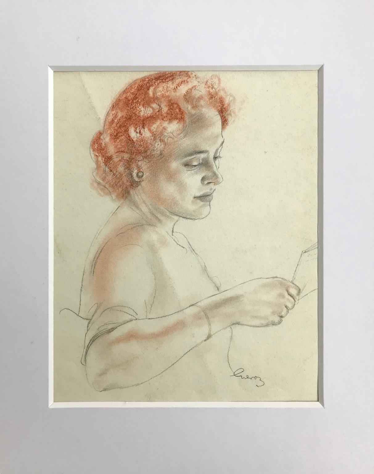 John Gilroy Figurative Art - Untitled (Redheaded Lady)