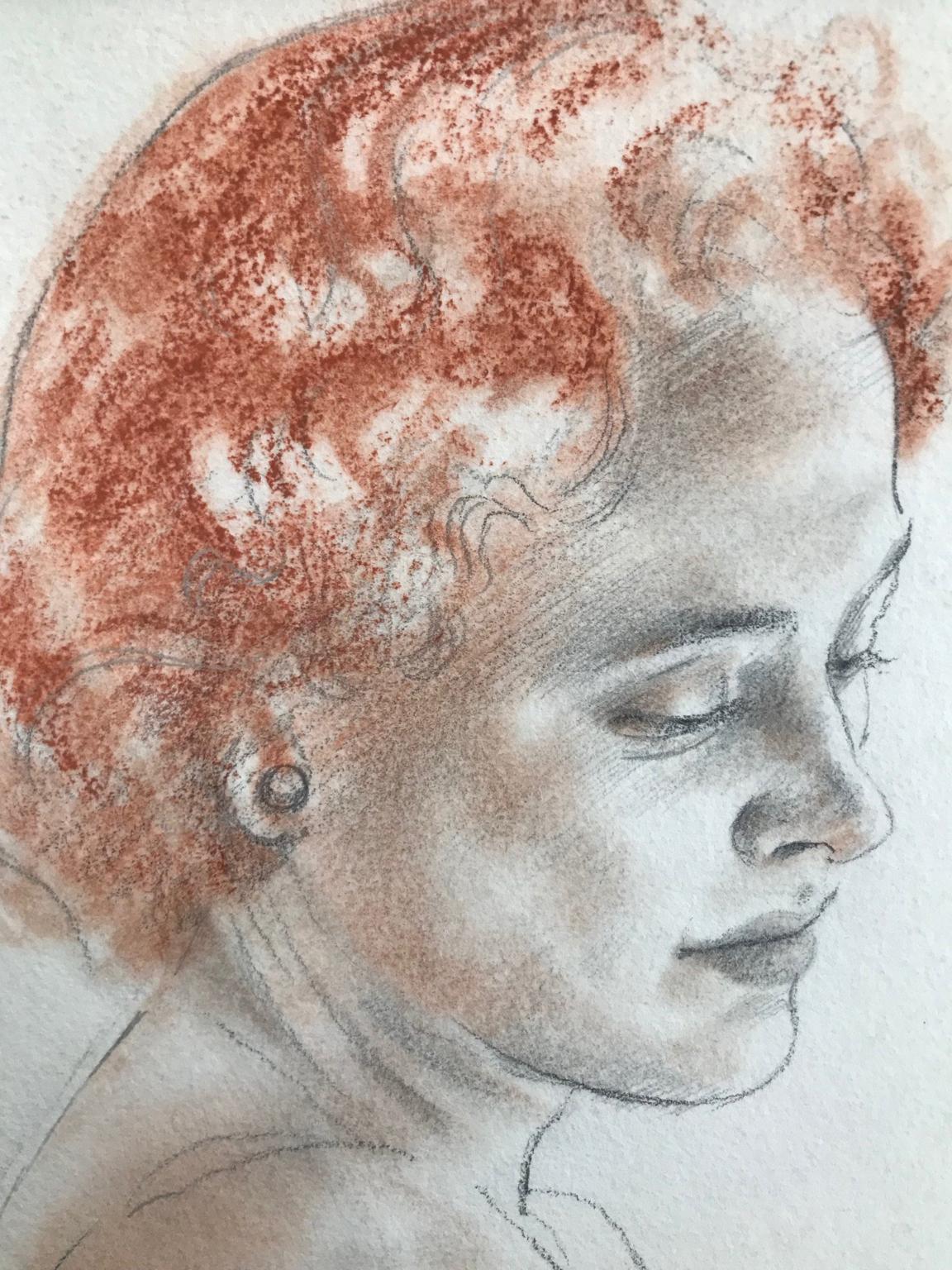 Untitled (Redheaded Lady) - Art by John Gilroy