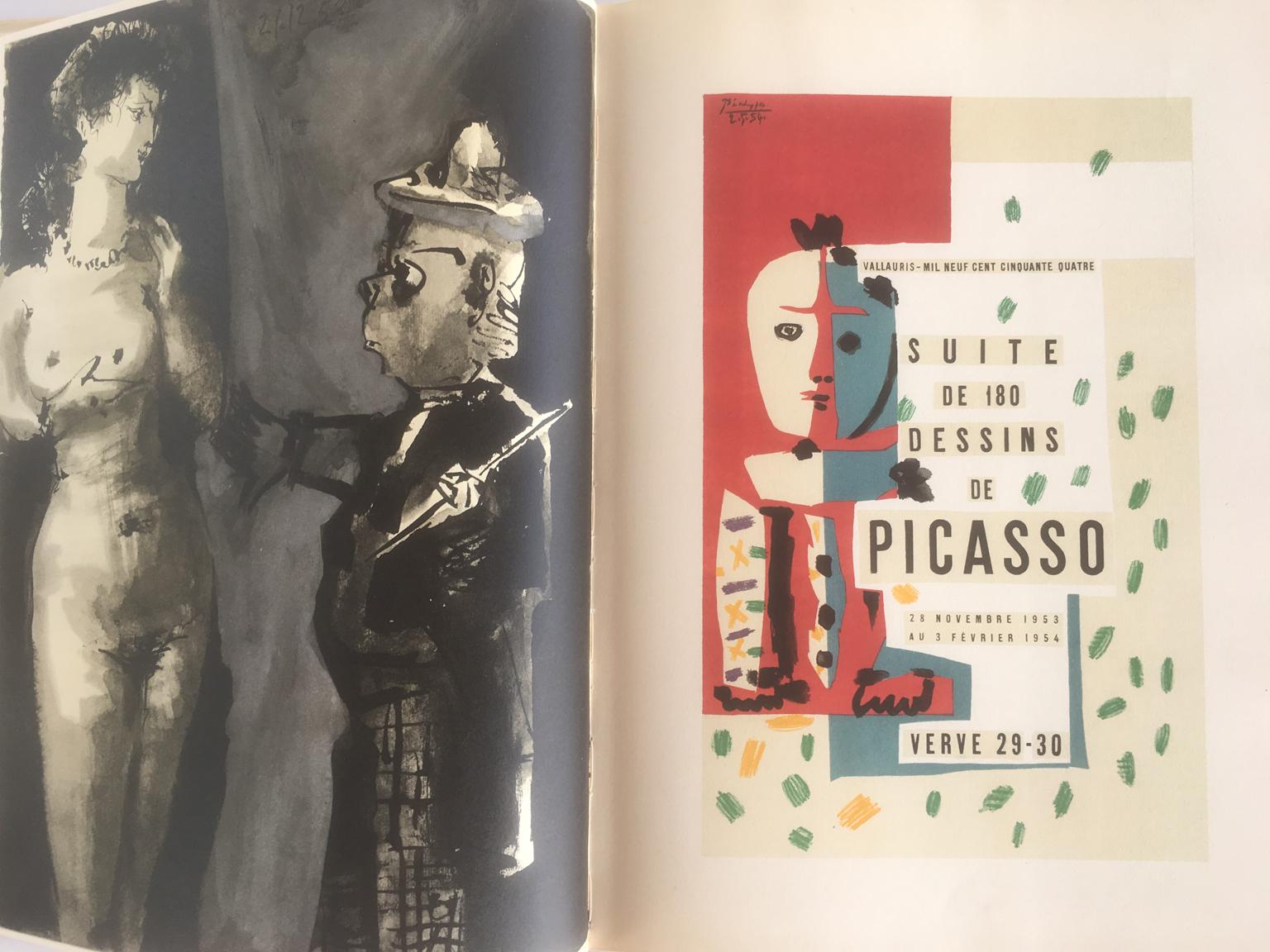 Picasso und die menschliche Komödie.  Suite von 180 Zeichnungen von Picasso. (Verve 29-30) im Angebot 4