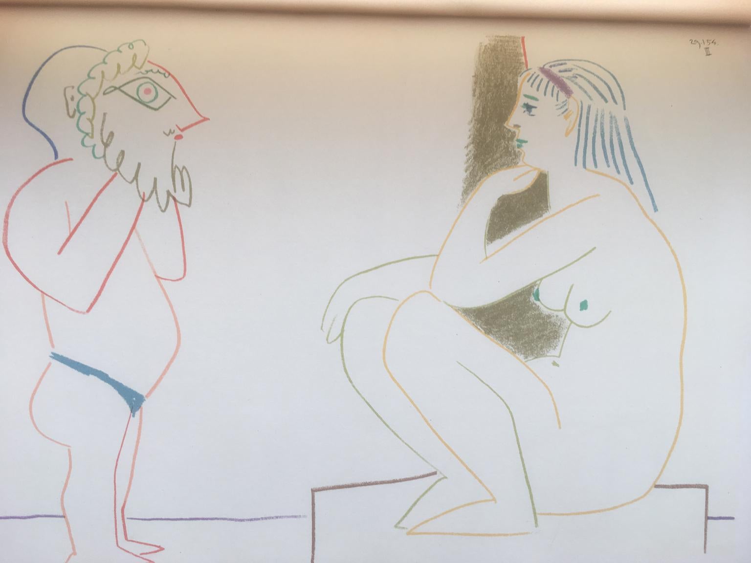 Picasso und die menschliche Komödie.  Suite von 180 Zeichnungen von Picasso. (Verve 29-30) im Angebot 7