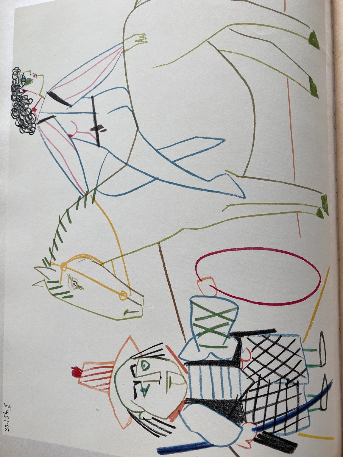 Picasso and the Human Comedy.  A Suite of 180 Drawings by Picasso. (Verve 29-30) For Sale 7