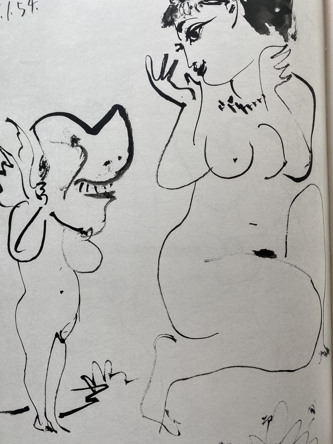 Picasso and the Human Comedy.  A Suite of 180 Drawings by Picasso. (Verve 29-30) For Sale 8