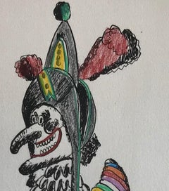 Punch e Daney Baby Diddy (da Punch & Judy, sette litografie colorate a mano)