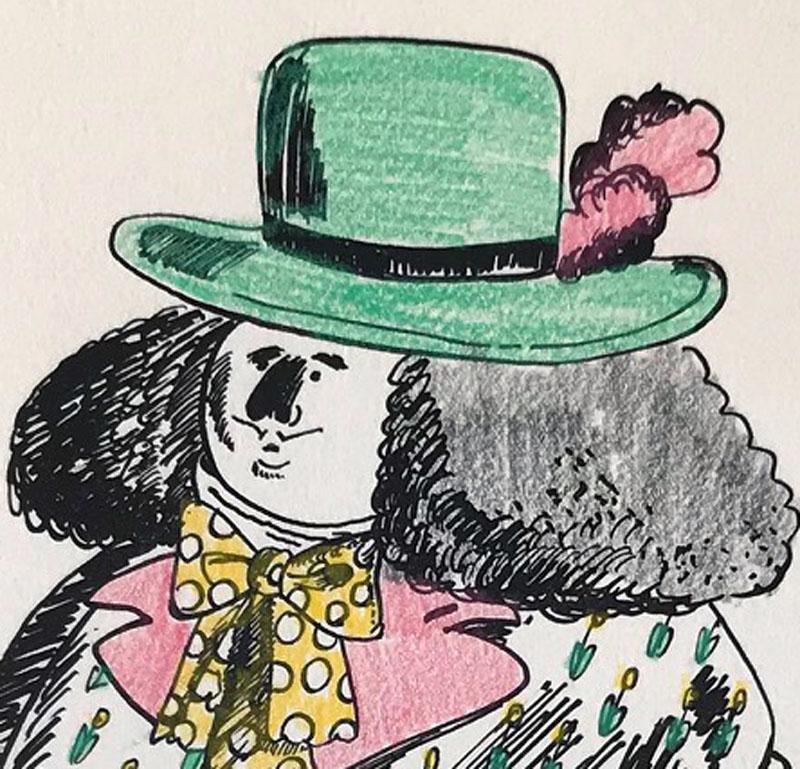 Choregos: Edizione 35/65 (Da Punch & Judy, sette litografie colorate a mano) - Print di Robert Israel