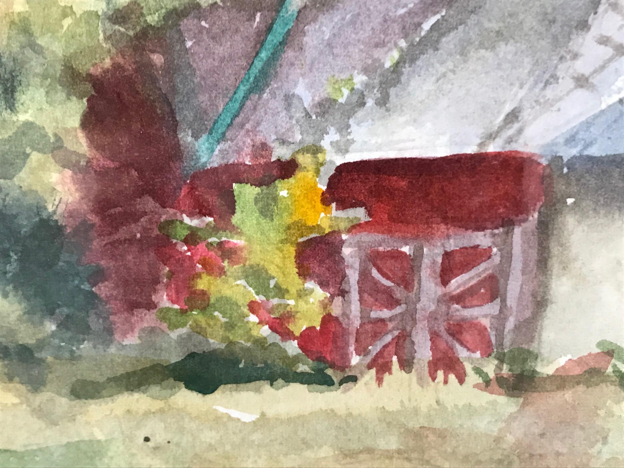 Untitled Watercolor : In the Country - Art by Mary Evelyn Whitehill