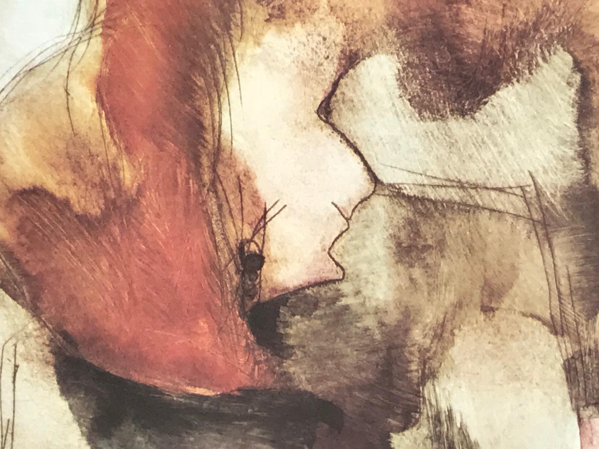 Zwei Musikanten (Abstrakt), Print, von Rosina Wachtmeister