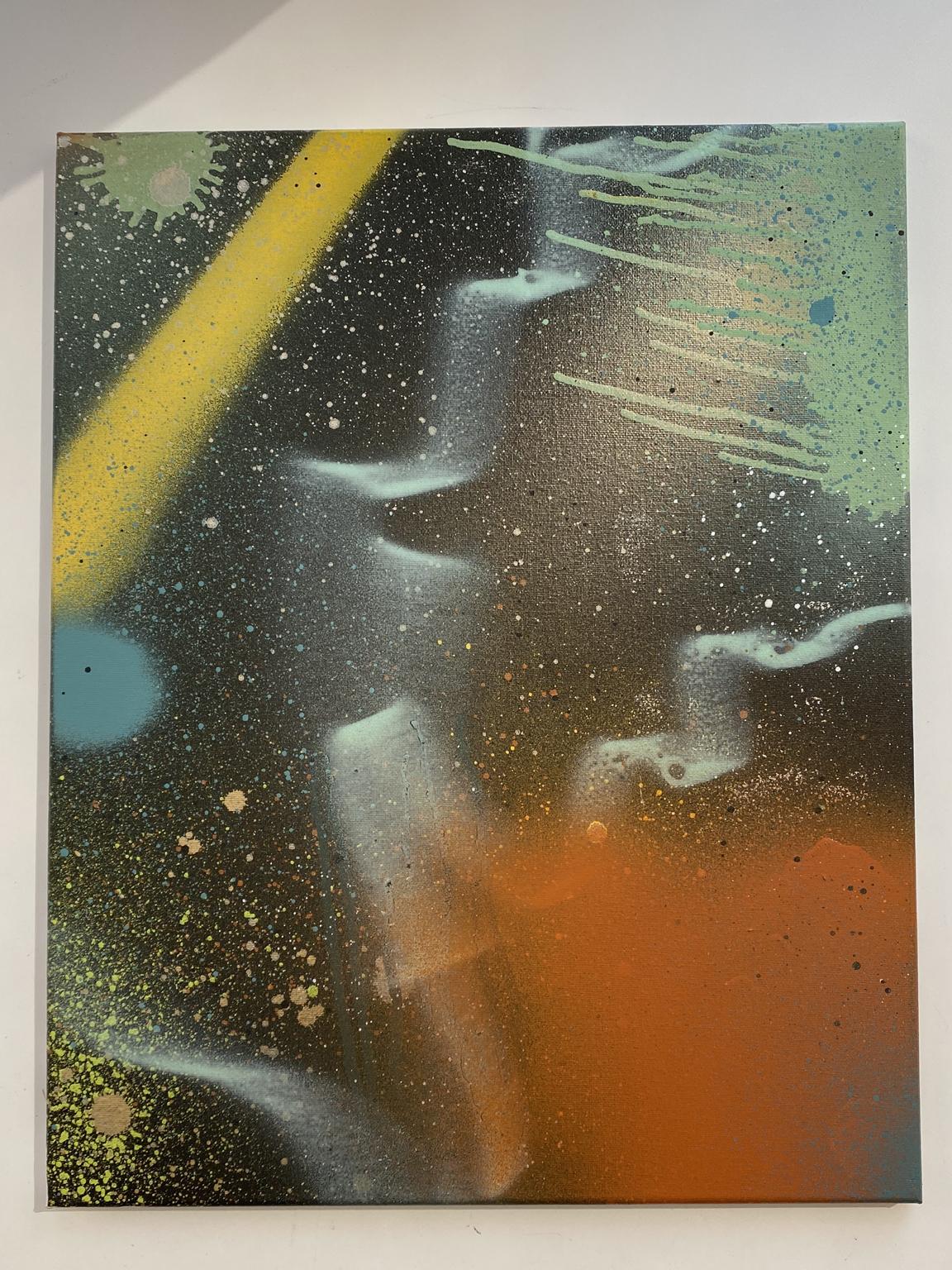 Jonathan Georgi Abstract Painting - Thoughts in Space 3