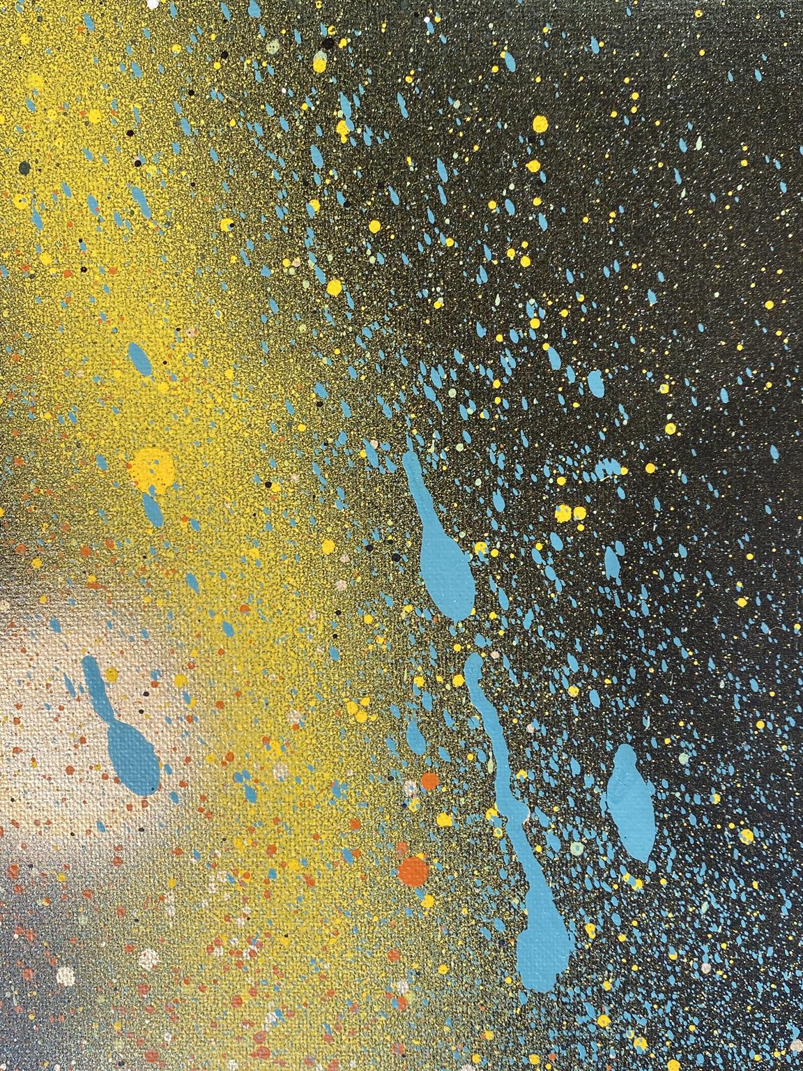 Thoughts in Space 5 (Schwarz), Abstract Painting, von Jonathan Georgi