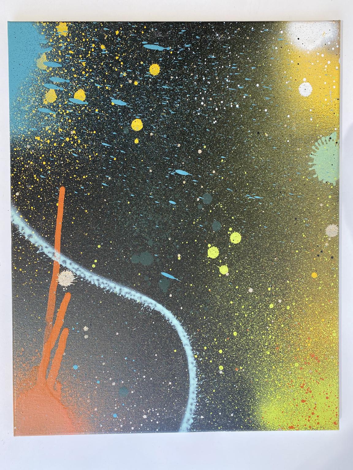 Jonathan Georgi Abstract Painting - Thoughts in Space 7
