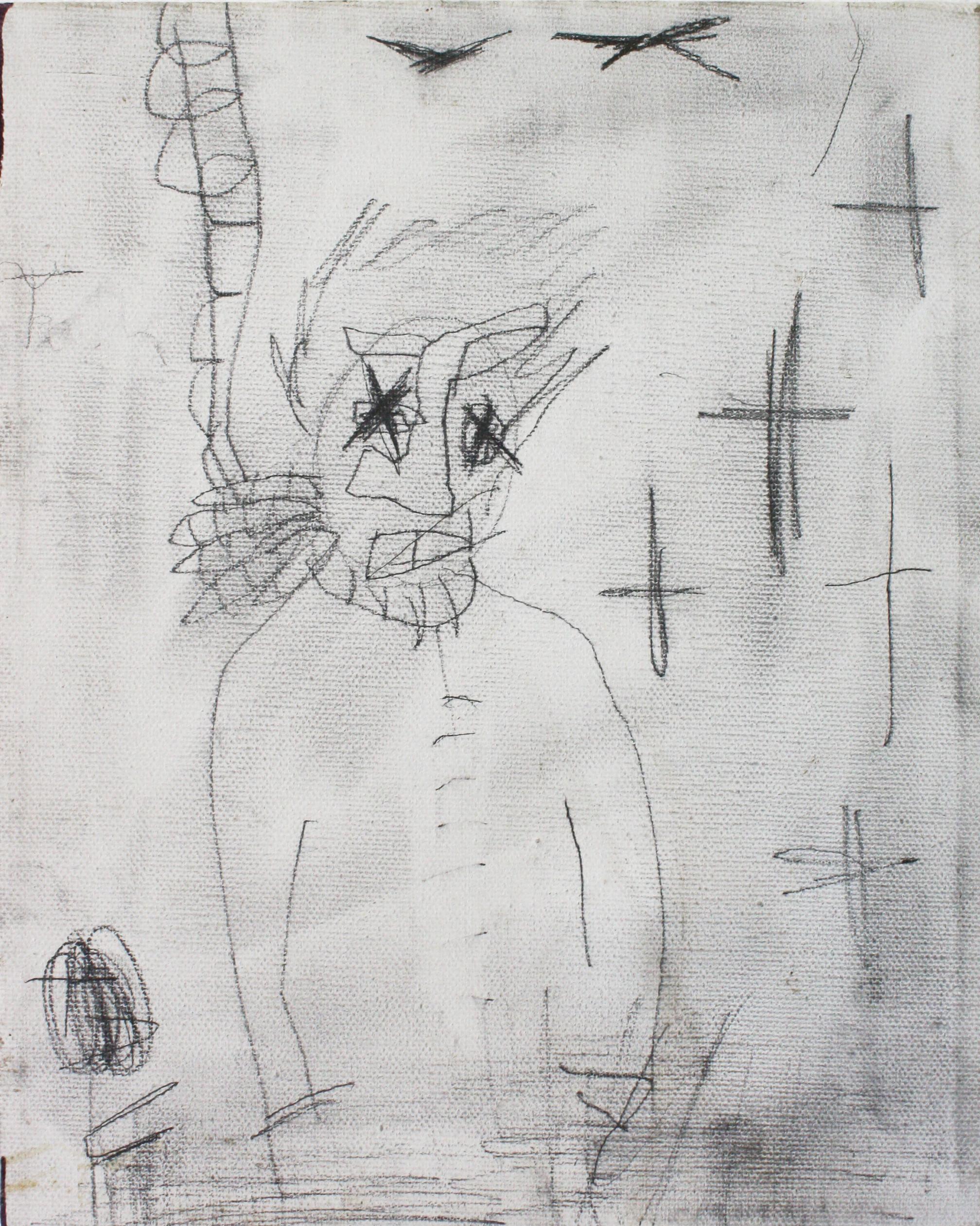 Weren't They Still Tax Payers?- Canvas, Graphite, Ink, Figurative, Commentary - Art by Marlos E’van