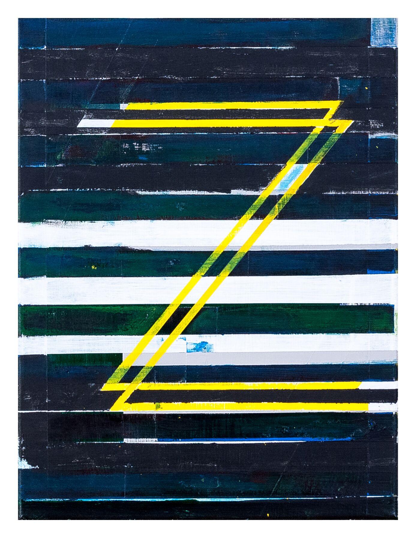 Brian Edmonds Abstract Painting - Ezra//Abstract Geometric