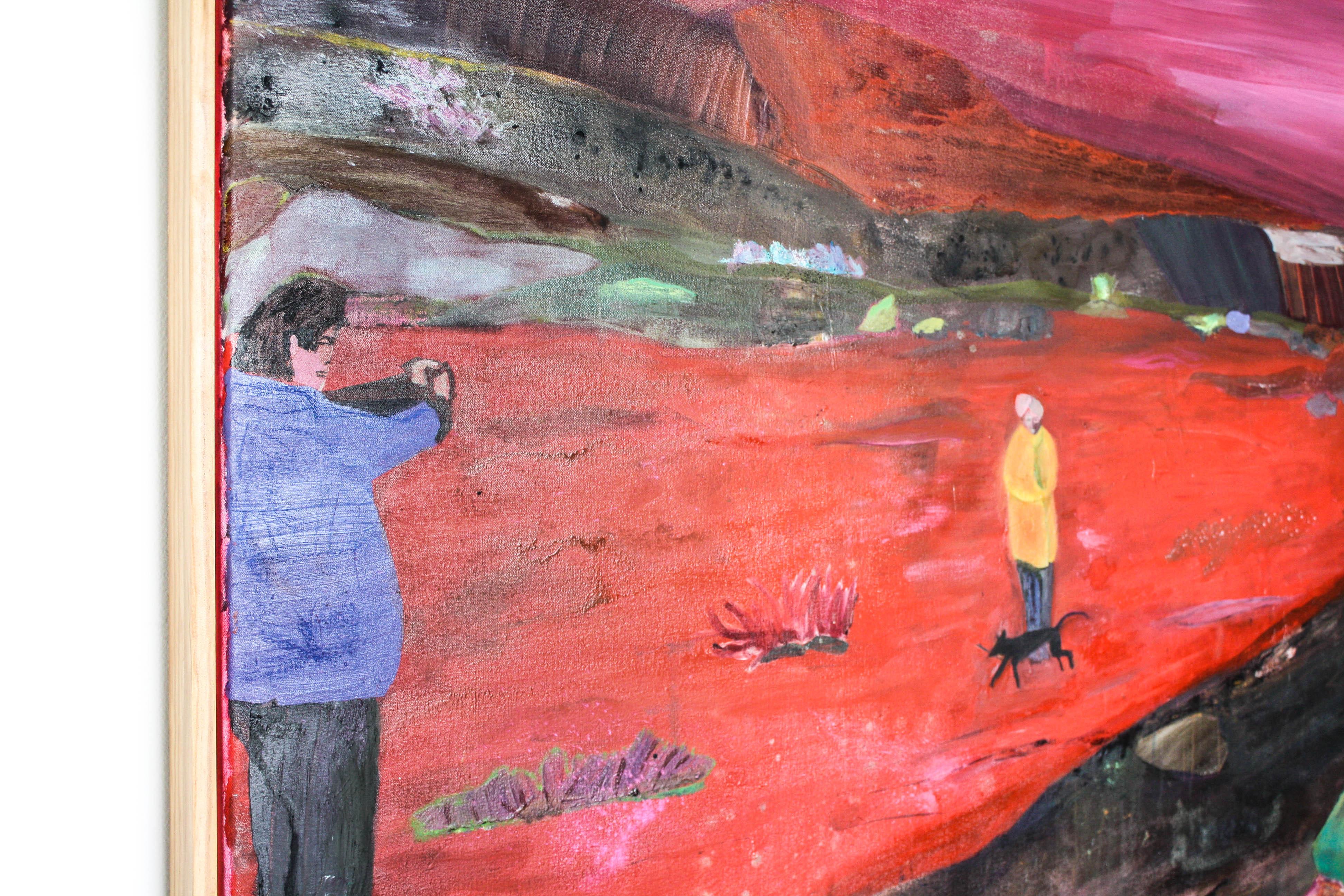 Trout Farm - Abstract Expressionist Painting by John Paul Kesling