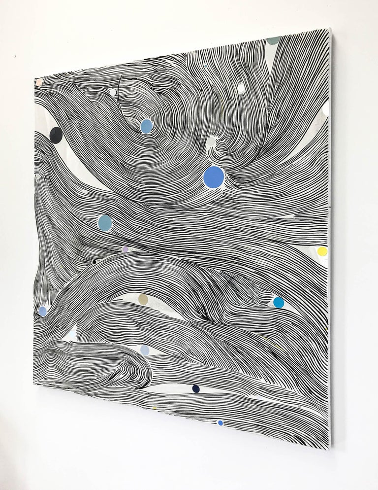 Bryce Speed One And Only Abstract Line Painting For Sale At 1stdibs