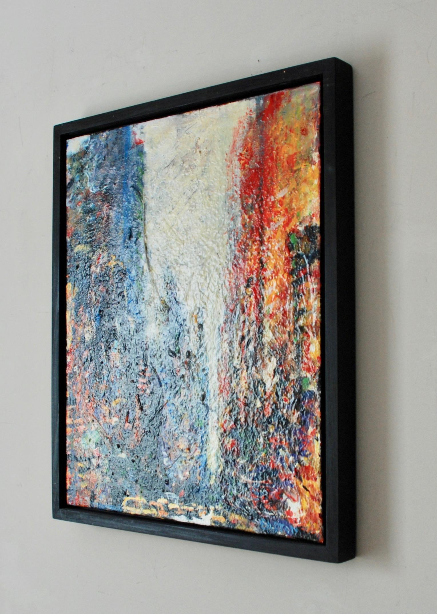 Who What Where When - Abstract Painting by Susan Easton Burns