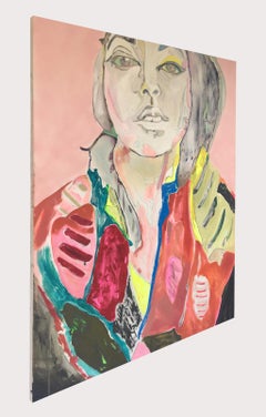 Coat of Many Colors-Canvas, Charcoal, Oil, Acrylic, Pastel, Spray Paint Portrait