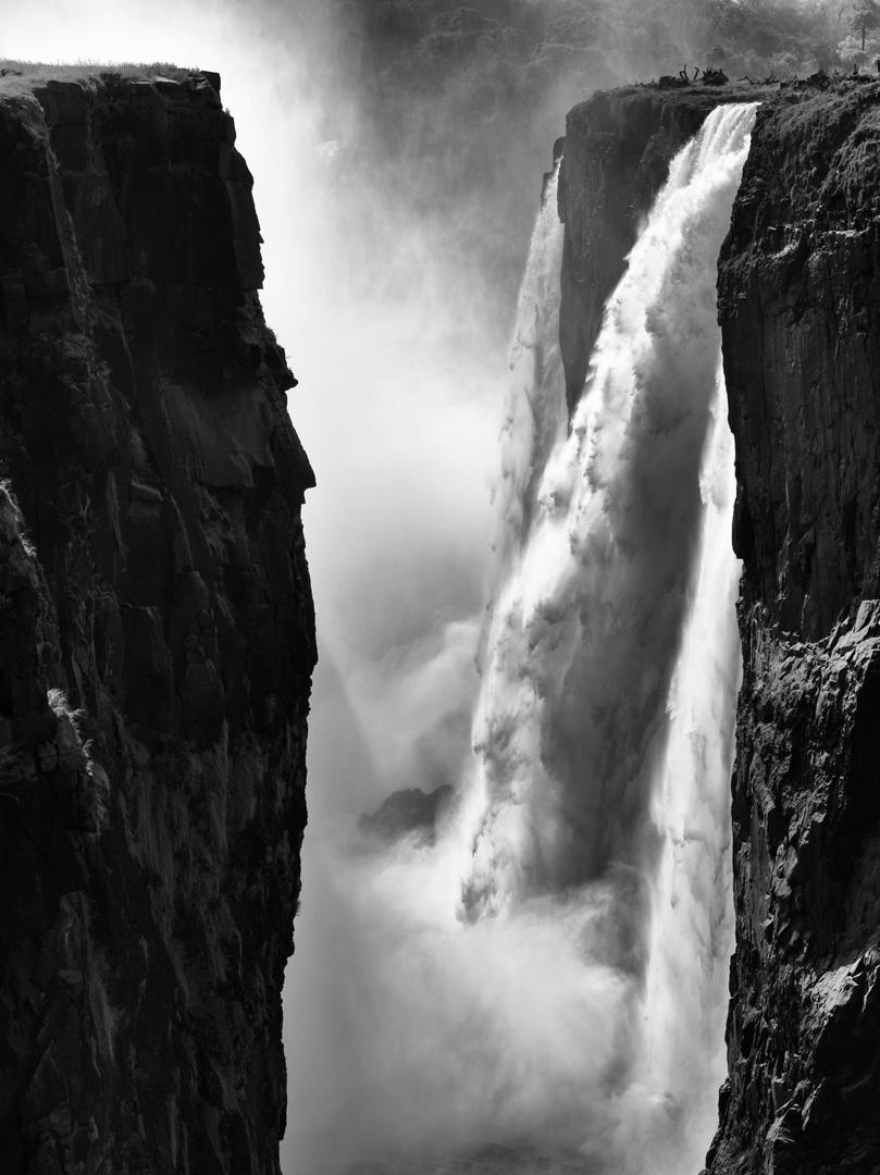 Peter Mathis Black and White Photograph - Victoria Falls, Zimbabwe, Africa, Photography, Contemporary, Landscapes