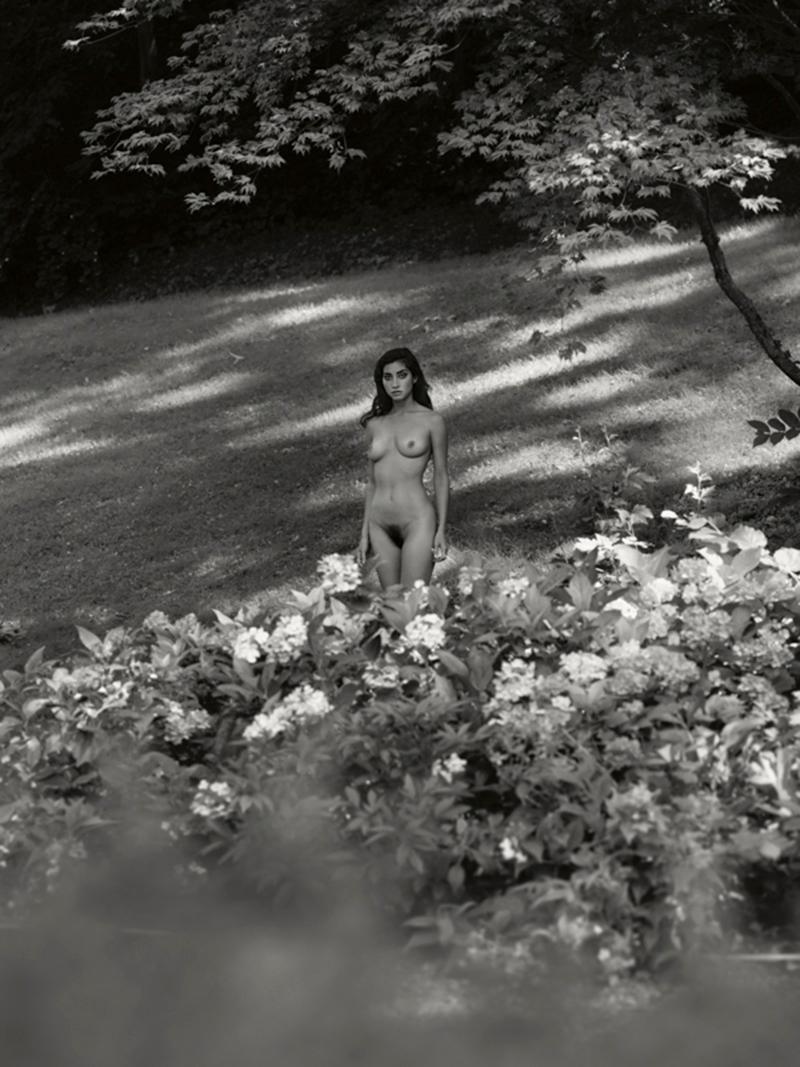 Eve In Paradise, Nude, woman, contemporary, black and white photography