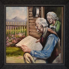 "Another Pioneer Passes Away"  Great painting. Western Ranch Cowboy themed