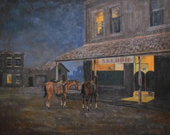 "Late Night at the Saloon"  Texas Cowboy Western