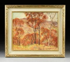 Antique "Texas Autumn"  Texas Hill Country Landscape  Circa 1920s