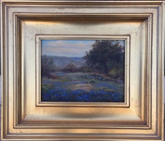 "TEXAS BLUEBONNETS"  IN THE TEXAS HILL COUNTRY