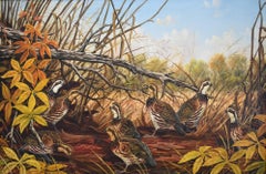 "The Gathering Spot" Covey of Quail
