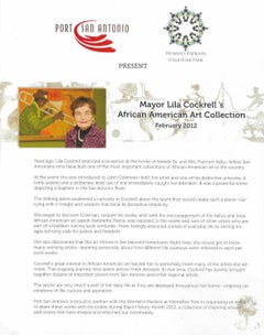 "JAZZ MAN" SCHWARZES ART JAZZ TRUMPET SCHWARZES ORANGE WEISSE LILA COCKRELL'S COLLE