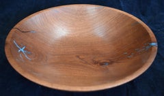 "MESQUITE BOWL WITH TURQUOISE"