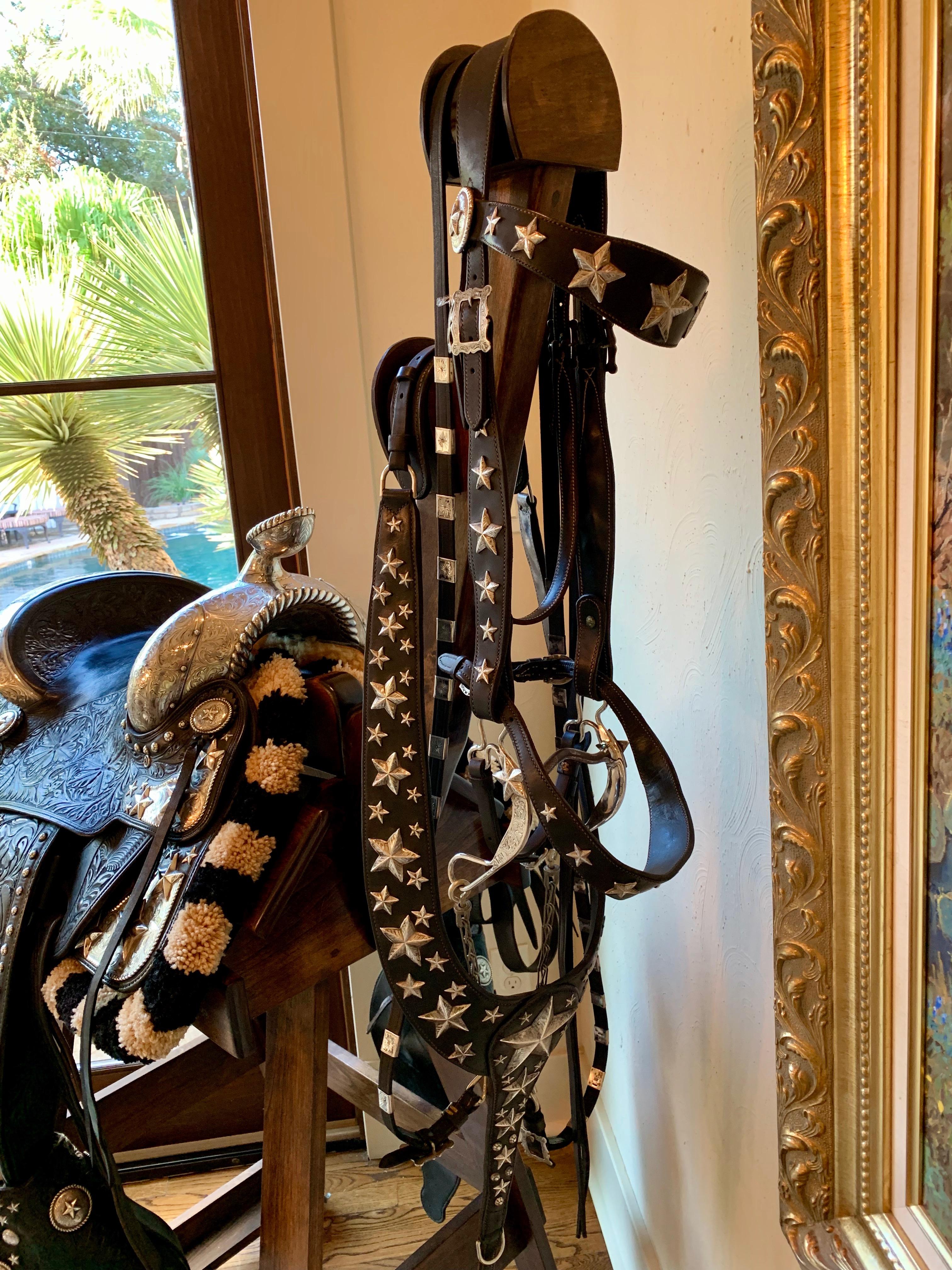 EDWARD BOHLIN 1940s 1950s SILVER MOUNTED PARADE SADDLE HOLLYWOOD WESTERN ARTIST 1