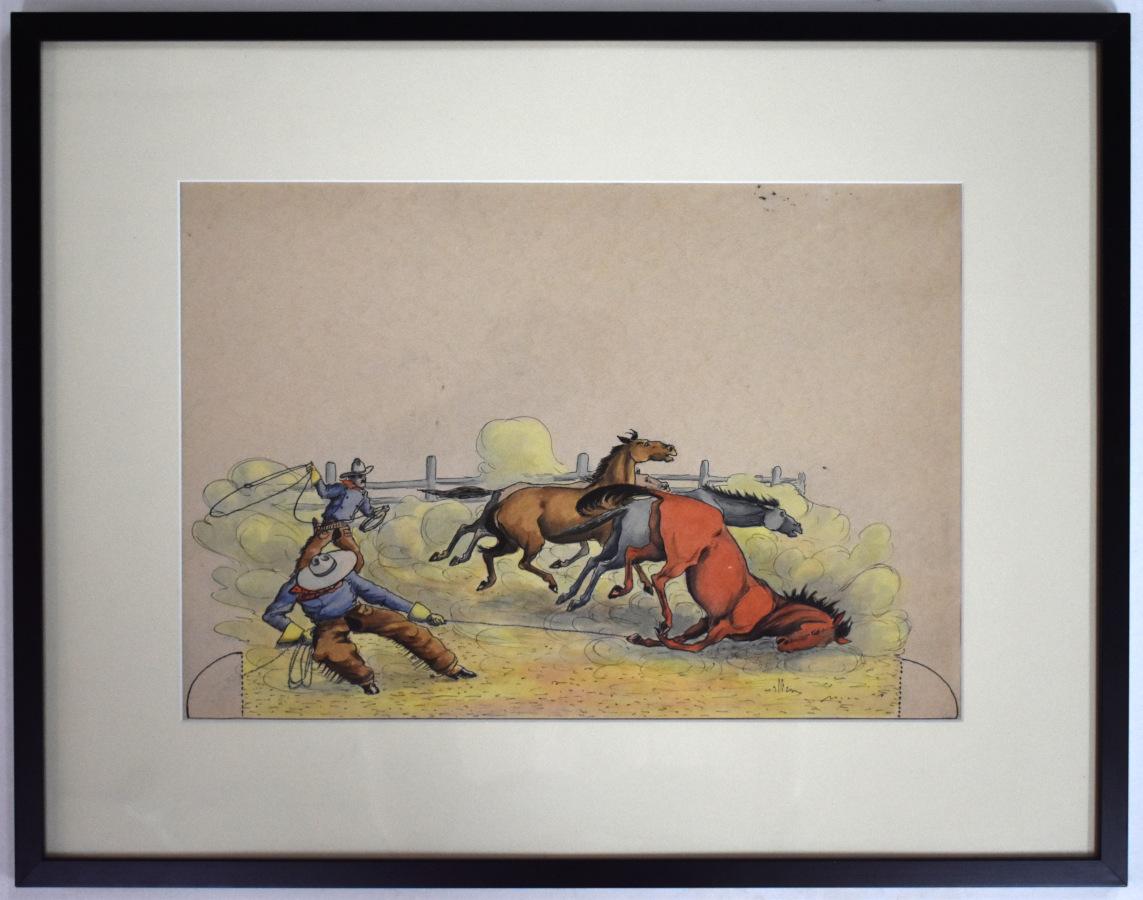 Walter Shelly Phillips
(1867-1940)
Chicagoer Illustrator
Bildgröße: 11 x 16
Rahmengröße: 18 x 23
Medium: Tusche und Aquarell auf Papier
Copyright 1915
