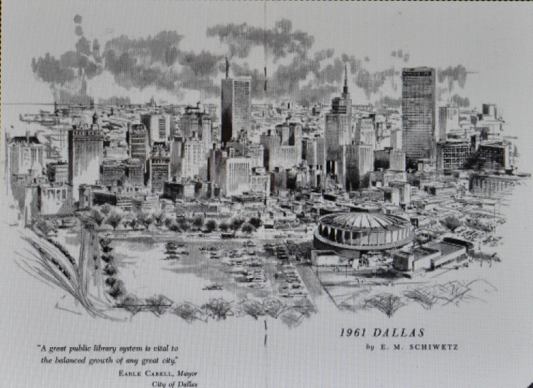 dallas skyline drawing