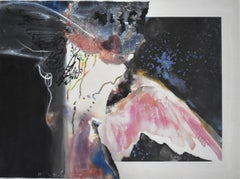 „RED WING“ ABSTRACT FRAMED 27 X 35.5 „RED WING“