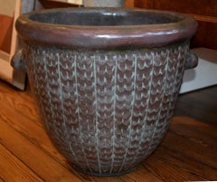 MACETERO TEXAS HARDING BLACK POTTERY MID CENTURY MODERN. MAESTRO GALZER FECHADO EN 1959