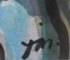 "LAVORETTI" ACQUERELLO DELL'ARTISTA TEXANA JOSEPHINE MAHAFFEY (1903-1982)