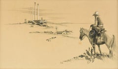 " WEST TEXAS GOLD " SCHIZZO DELL'ARTISTA DI METÀ SECOLO BUCK SCHIWETZ MORTO NEL 1984