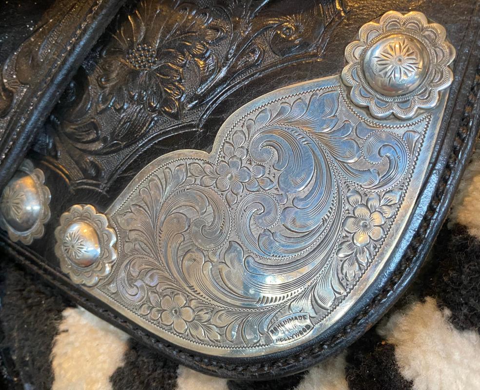 EDWARD BOHLIN 1920s-1930s SILVER ART PARADE SADDLE HOLLYWOOD WESTERN ARTIST VAIL en vente 2