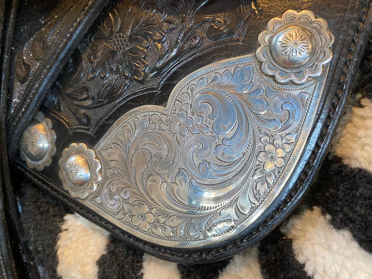 EDWARD BOHLIN 1920s-1930s SILVER ART PARADE SADDLE HOLLYWOOD WESTERN ARTIST VAIL en vente 3