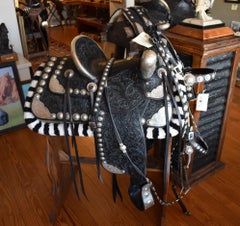 EDWARD BOHLIN 1920s-1930s SILVER ART PARADE SADDLE HOLLYWOOD WESTERN ARTIST VAIL